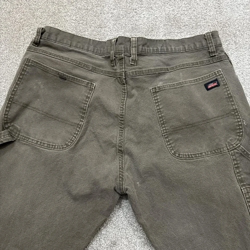 Dickies Moss Green Carpenter Pants 38x30 Workwear Utility